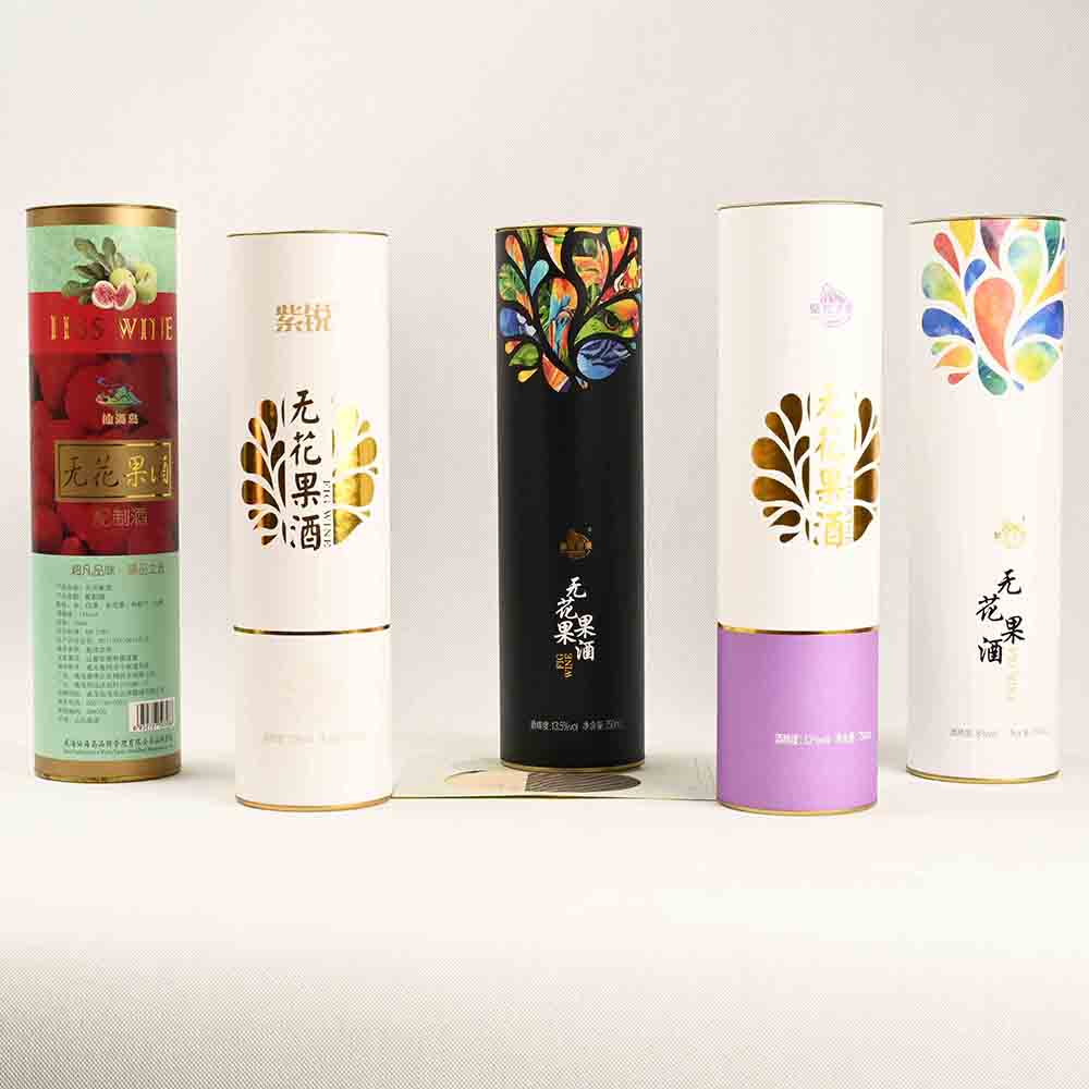 Wine paper tube packaging application