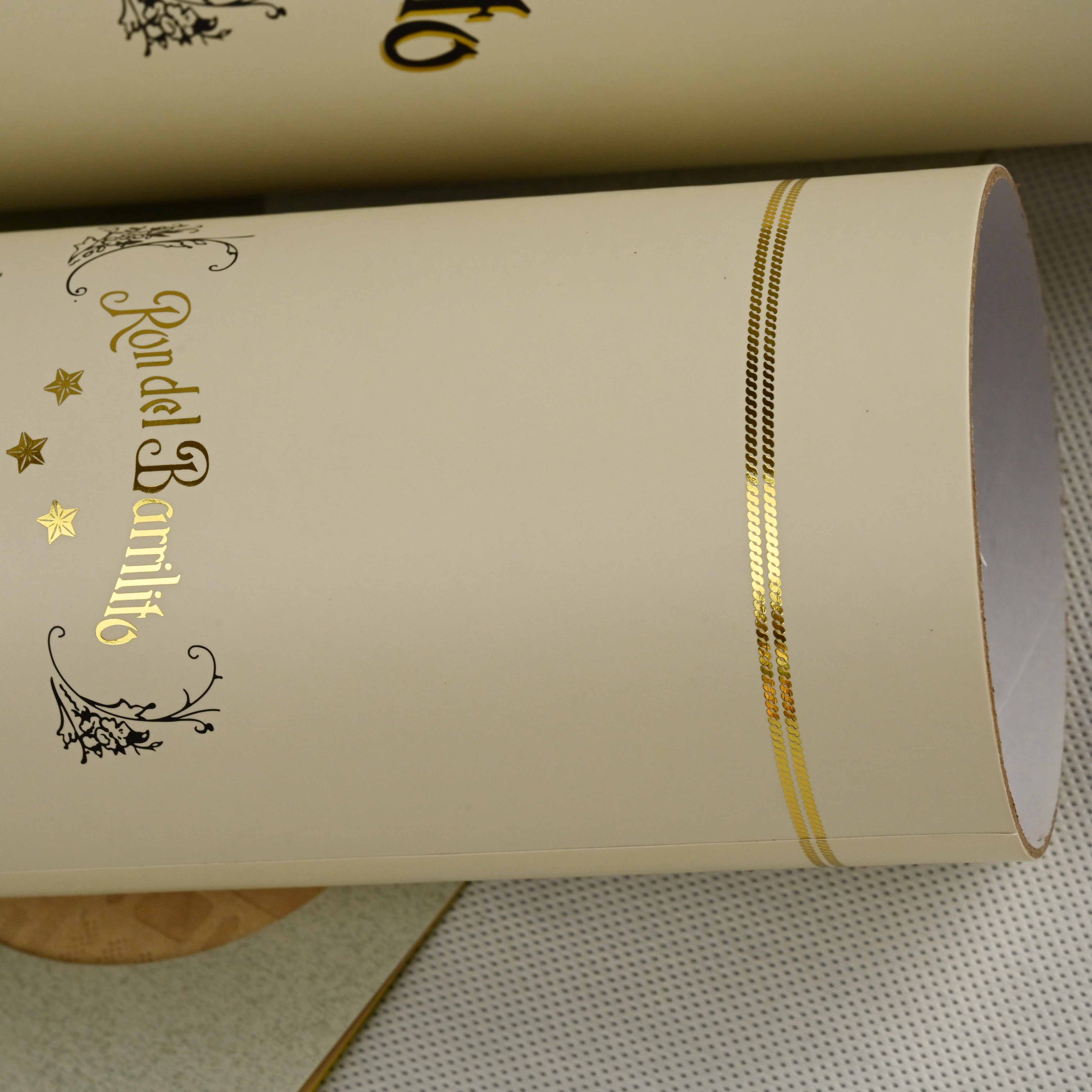 Champagne paper tube packaging application